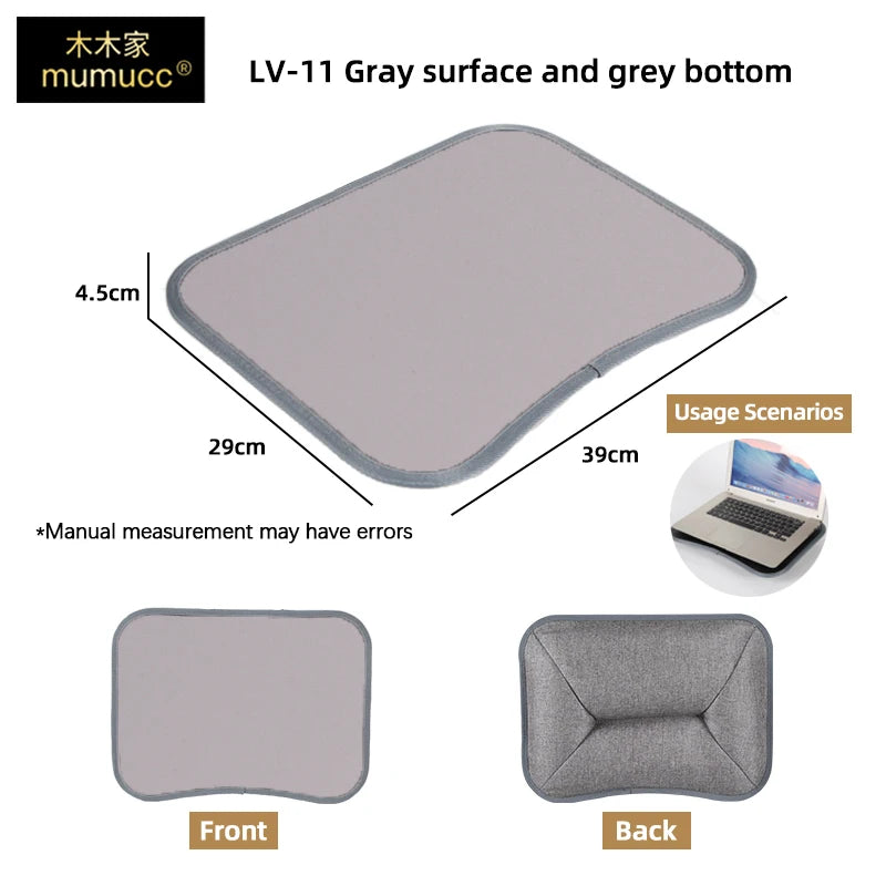 Bureau Laptop Coussin MUMUCC – Table Portable Multifonction, Tapis Souris, Mousse, Plusieurs Coloris