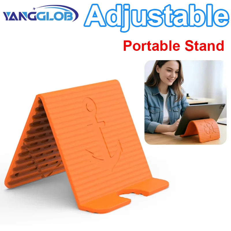 Support Téléphone & Tablette Pliable en Silicone – Universel – Bureau & Voyage – 4 Coloris