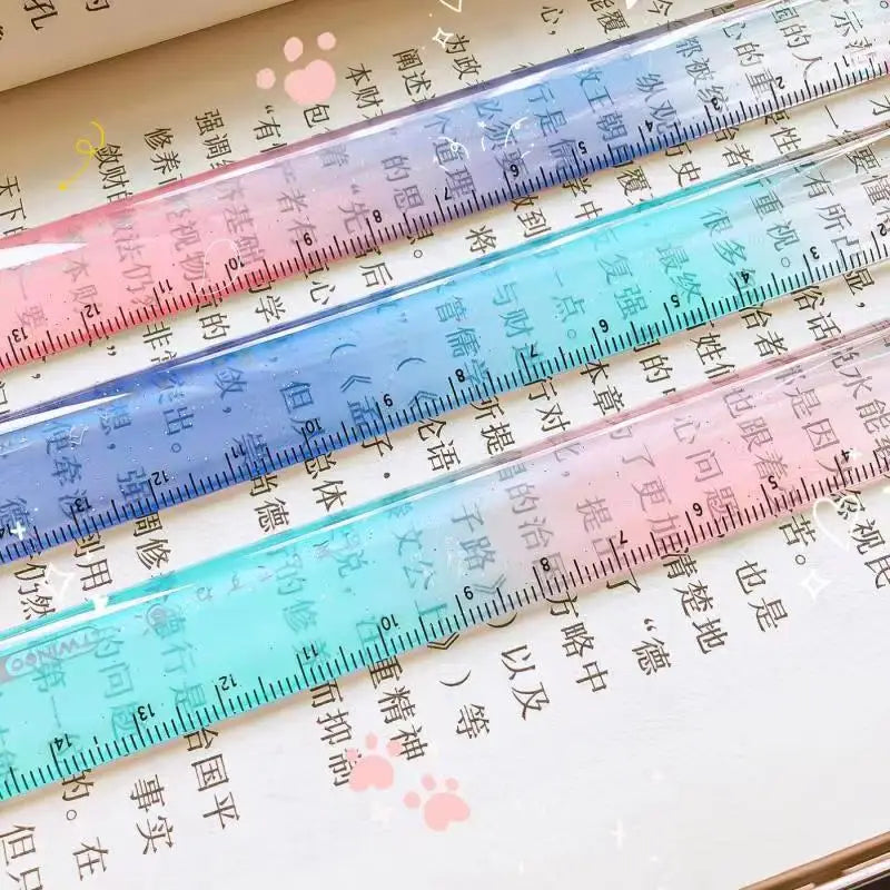 Règle Patte de Chat Kawaii – Plastique, Dessin & École, Accessoire Planner Mignon