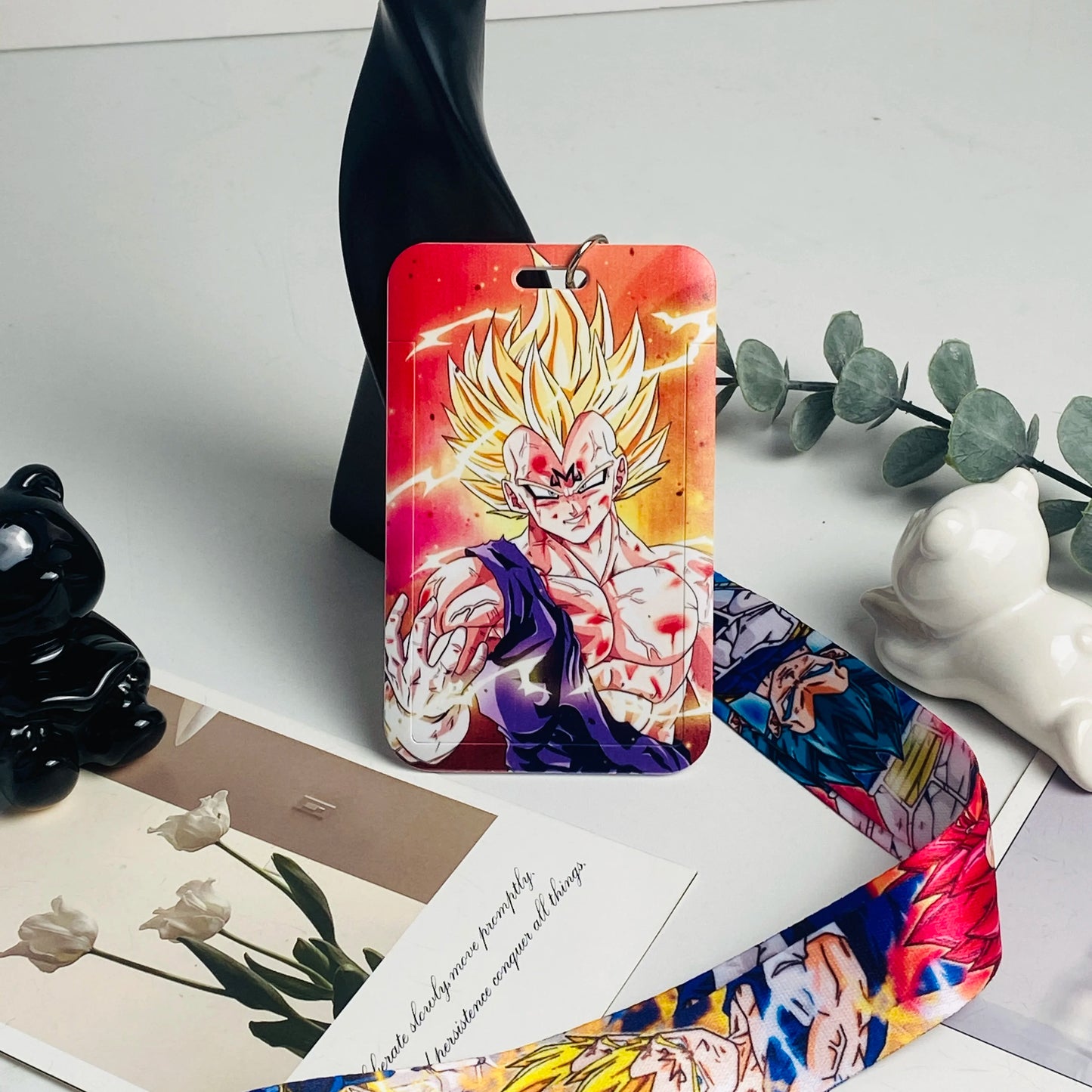 Cordon Tour de Cou Porte-Badge Dragon Ball Z – 18 Designs – Carte de Bus & Badge