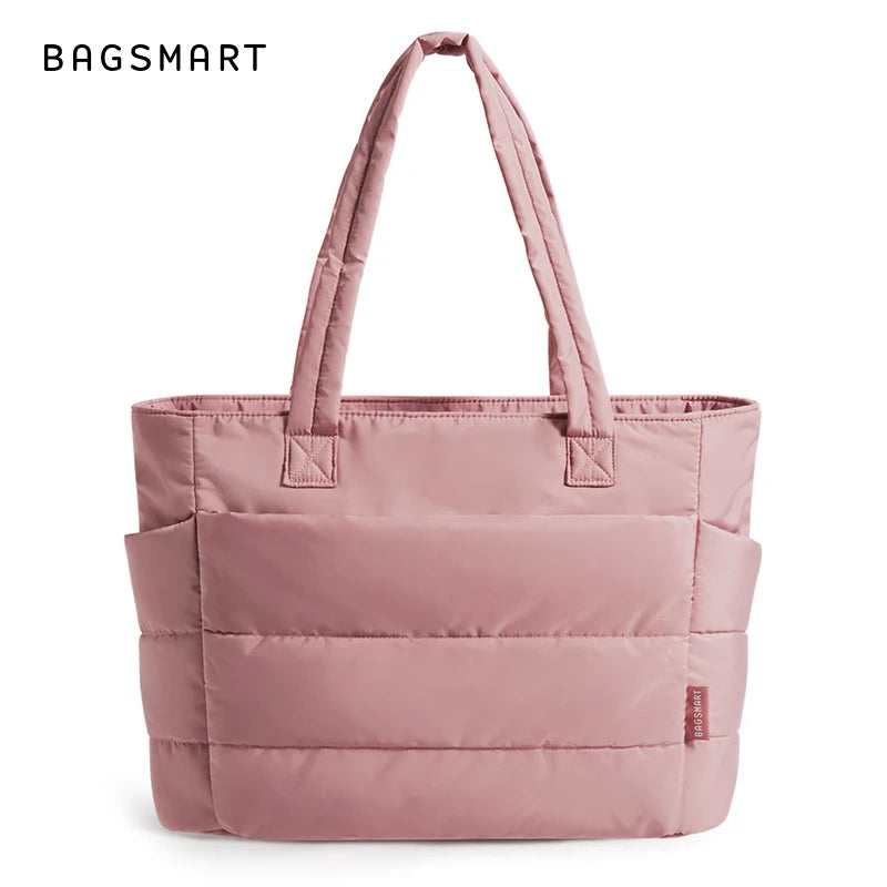 Sac Fourre-Tout BAGSMART Femme – Cabas Matelassé 20L, Travail Voyage École