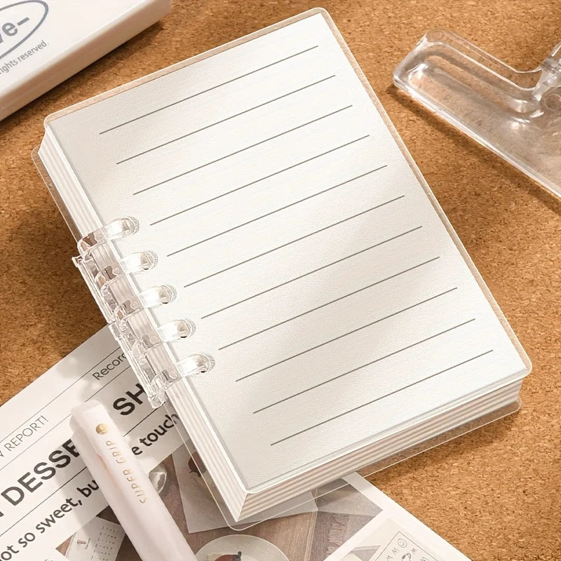 Bloc-Notes Pocket A7 à Feuilles Volantes – 80 Feuilles, Style Rétro Arc-en-Ciel – 6 Couleurs