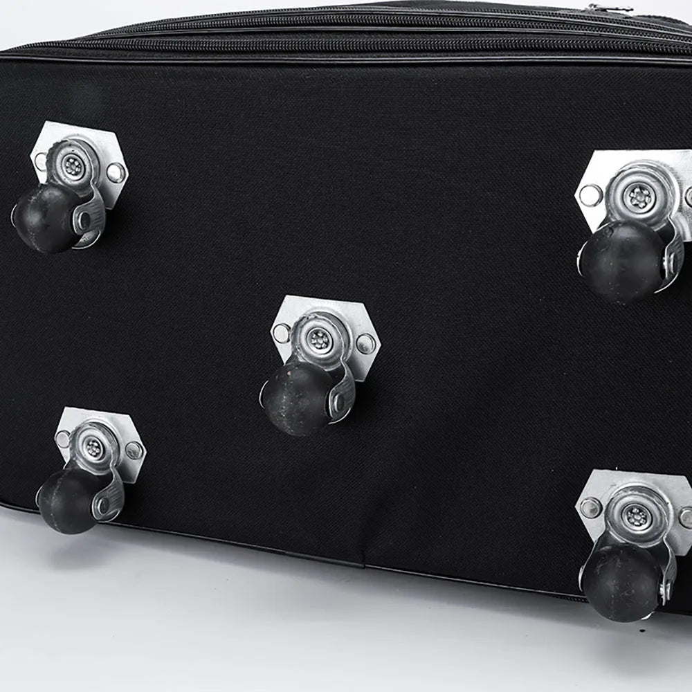 Valise Trolley Oxford Noire – Extensible, Pliable, Roulettes Spinner – Voyage Weekend