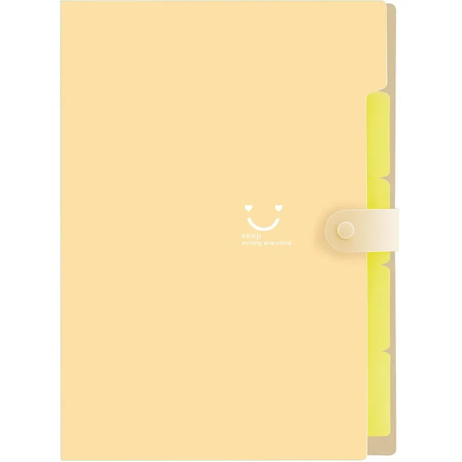 Pochette Document A4 – Bouton-Pression, Organiseur Bureau & École, 14 Coloris