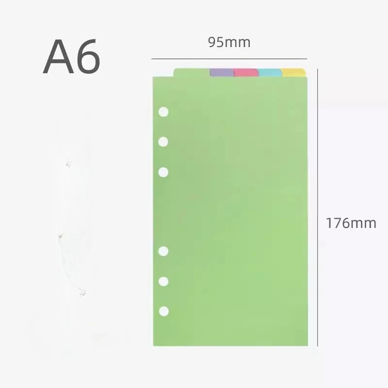 Intercalaires pour Feuilles Mobiles – Formats A4, A5, A6, A7, B5, M5 – Classeur & Agenda