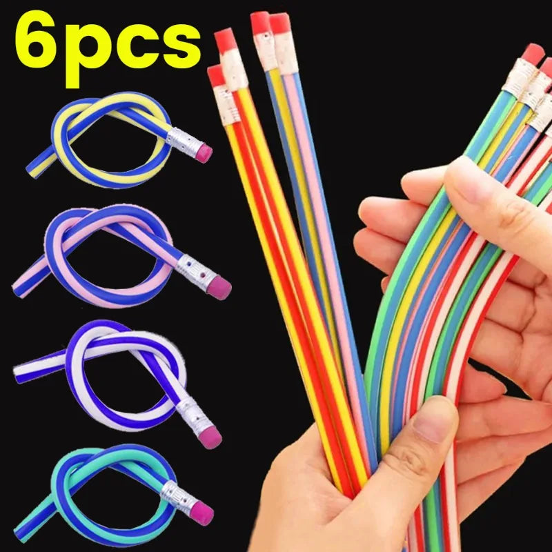 Crayons Flexibles Magiques – Incassables & Pliables – Lot de 1, 3 ou 6 – Taille S, M ou L
