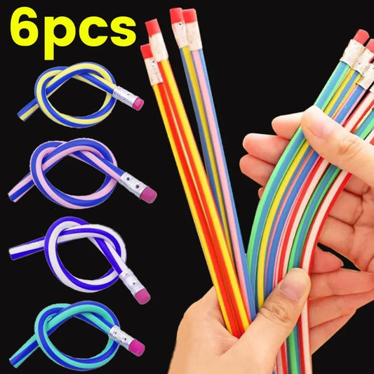 Crayons Flexibles Magiques – Incassables & Pliables – Lot de 1, 3 ou 6 – Taille S, M ou L