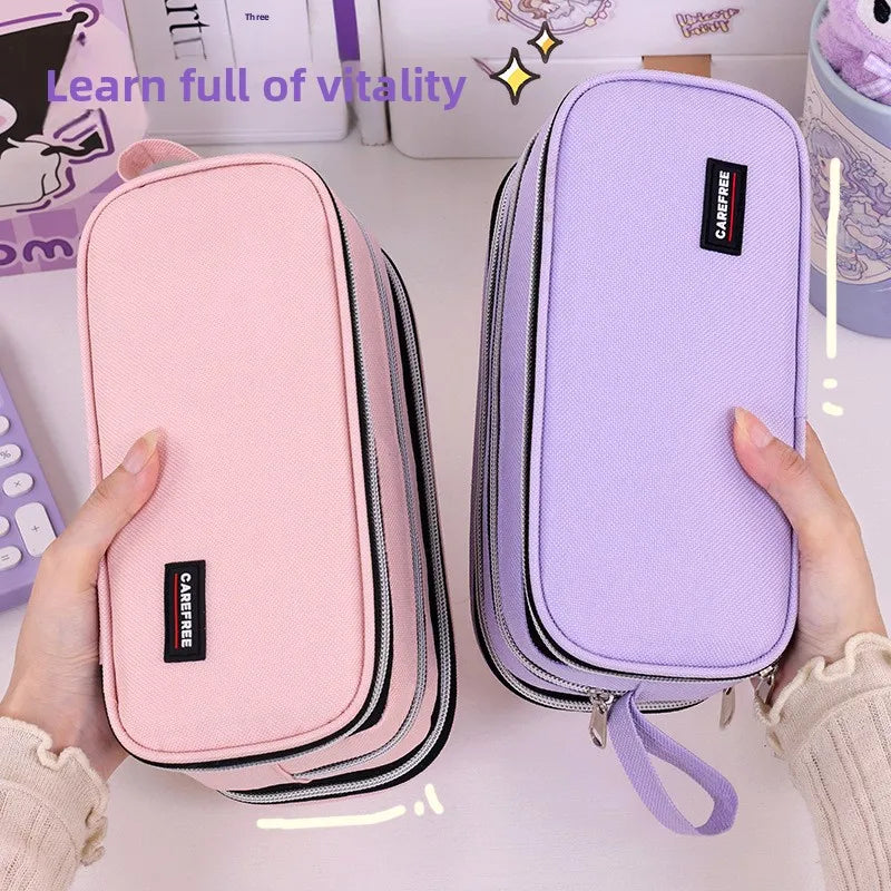 Trousse Scolaire Grande Capacité – Organisateur de Papeterie, 5 Coloris
