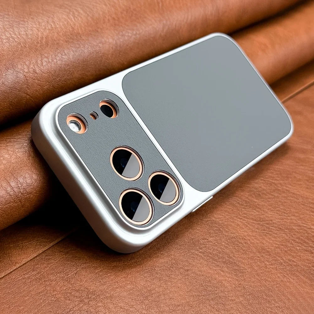 Coque Rétro Luxe pour iPhone – Semi-Rigide, Compatible iPhone 13 à 17 Pro Max, 5 Coloris
