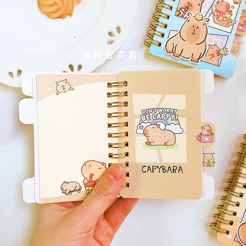 Bloc-notes Kawaii Capybara – Mémo Pad Esthétique, Papier Brouillon, Journal & Agenda