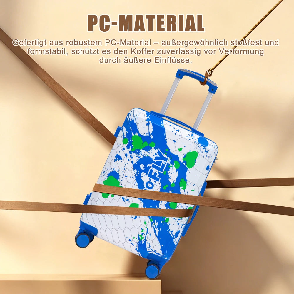 Valise à Roulettes LUVCHAIN – Serrure à Combinaison, ABS+PC, 20 ou 28 Pouces, 4 Coloris