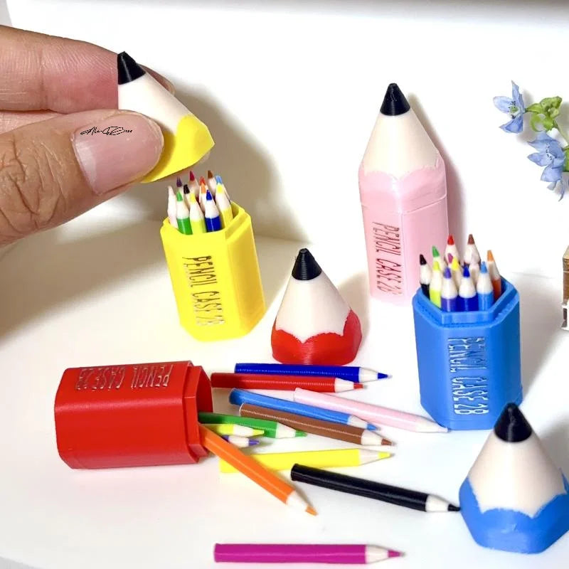 Set Miniature Fournitures Scolaires – 10 à 12 Pièces, Maison de Poupée & Jeu, 5 Assortiments