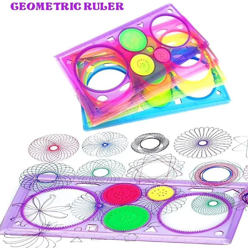 Pochoirs Règles Créatives Kawaii – Animaux & Géométrie, Dessin & Scrapbooking, Lot au Choix