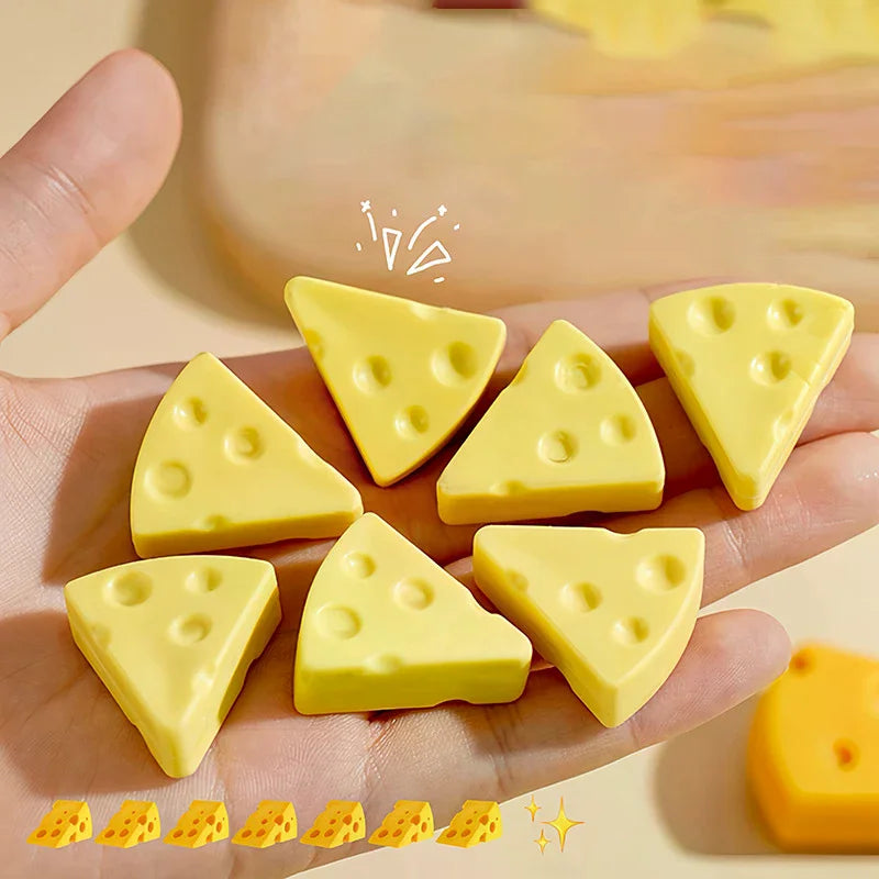 Gomme Fromage Originale – Lot de 7 Pièces, Douce & Sans Traces