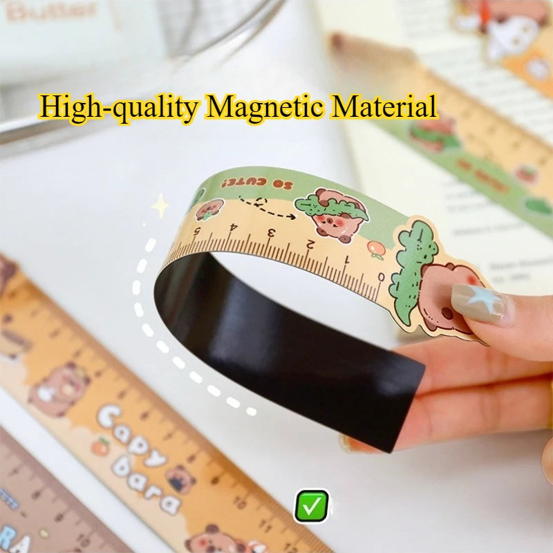Règle Marque-Page Magnétique Capybara Kawaii – Dessin Créatif, Enfants & École