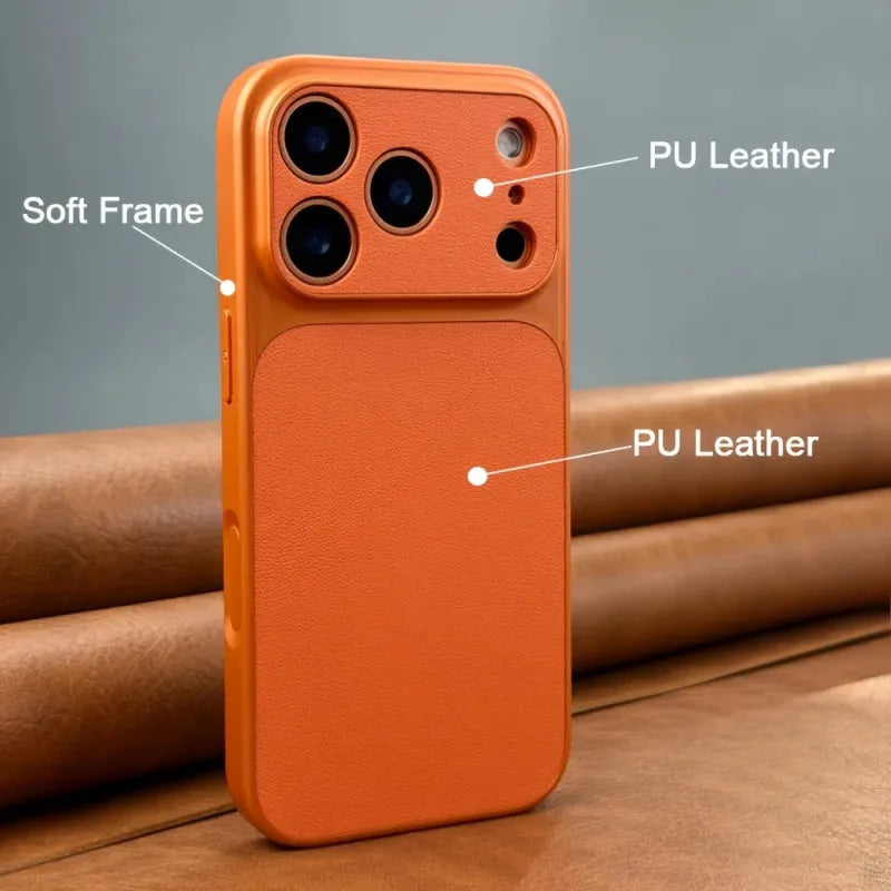 Coque Rétro Luxe pour iPhone – Semi-Rigide, Compatible iPhone 13 à 17 Pro Max, 5 Coloris