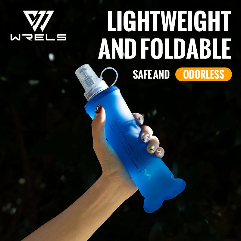 Gourde Souple Pliable WRELS – TPU Sans BPA, Sport Running Camping, 150/250/500ml