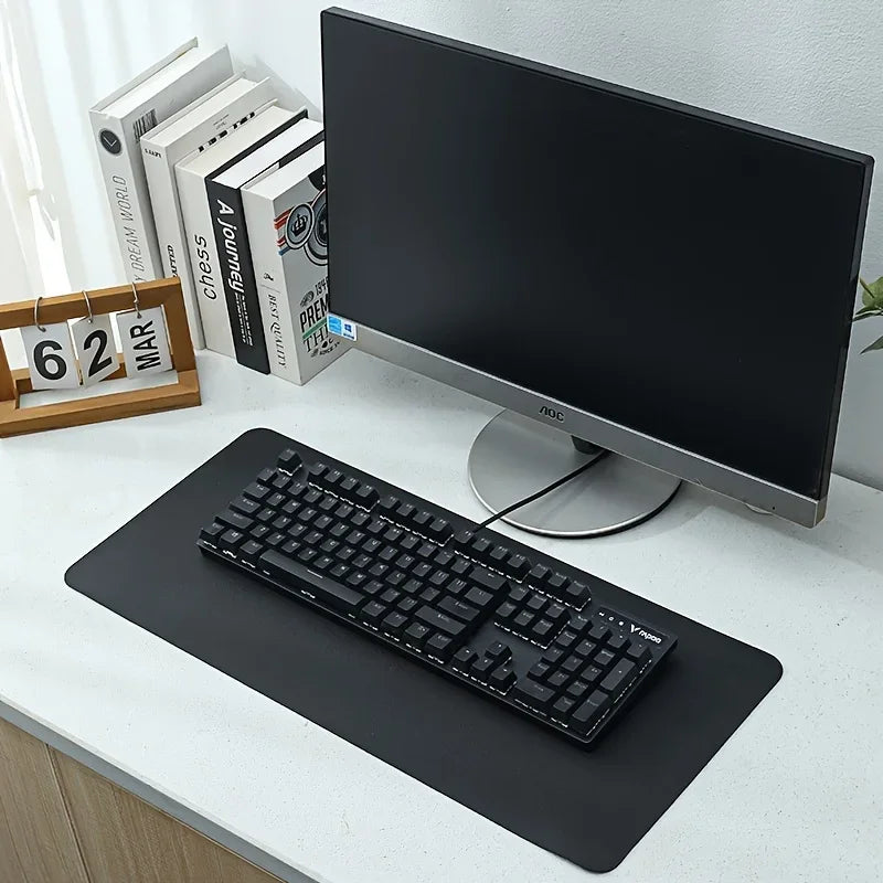 Tapis de Bureau en Cuir PU – Imperméable & Antidérapant – 5 Coloris – 2 Tailles