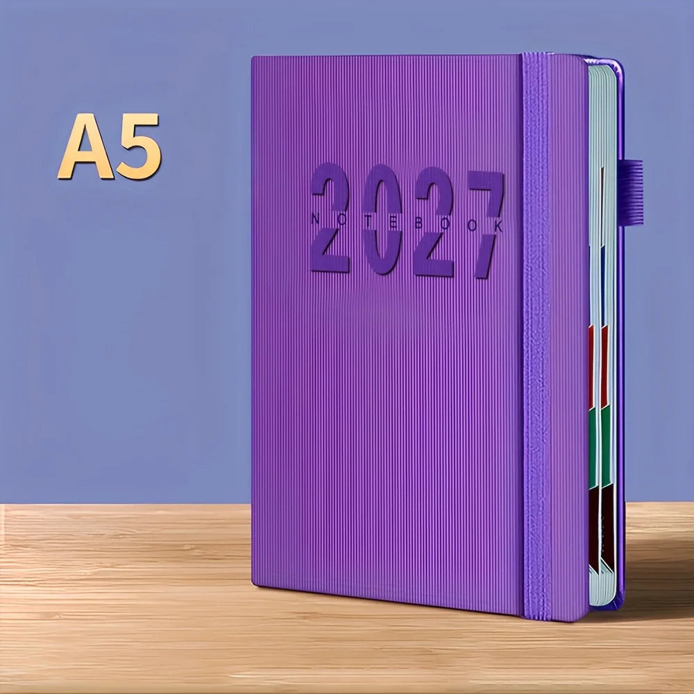 Journal d’Autodiscipline 365 Jours – Agenda Gestion du Temps – 2026 ou 2027 – 5 Coloris