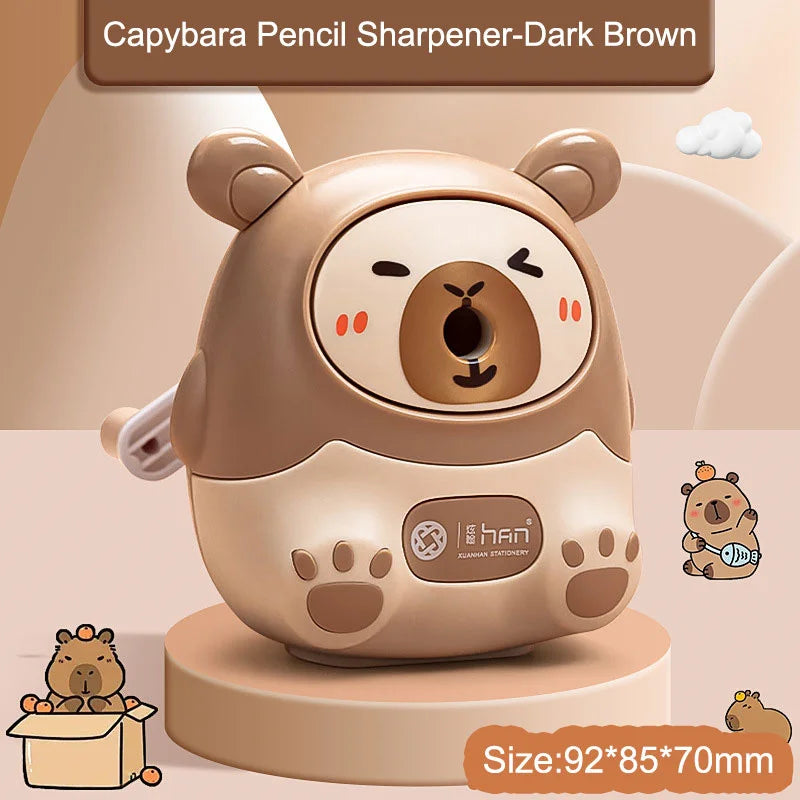 Taille-Crayon Capybara Kawaii – Papeterie Créative Style Coréen, 4 Modèles