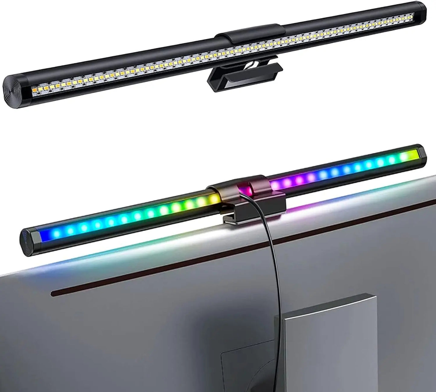 Barre Lumineuse LED pour Moniteur – RGB Dimmable, Télécommande, Gaming