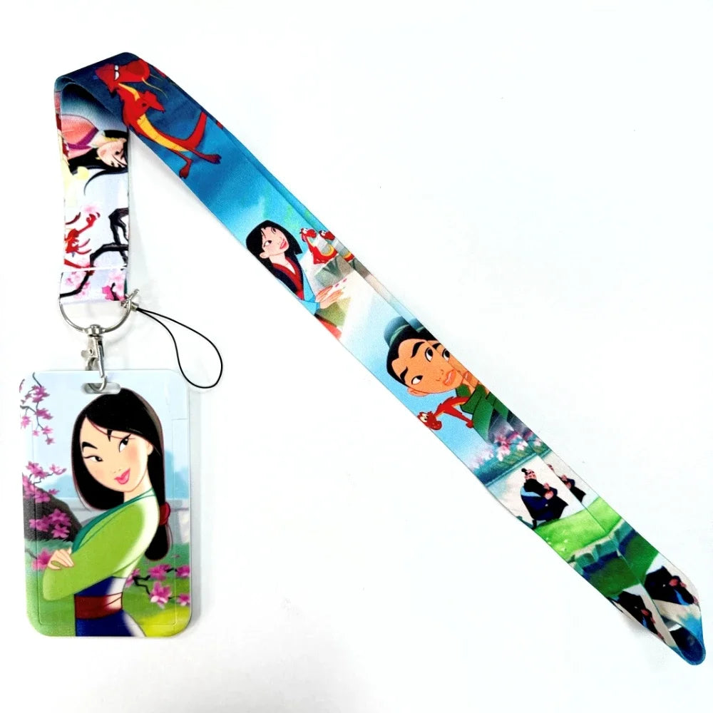 Cordon Tour de Cou Porte-Badge Disney – Mickey, Mulan, Winnie & Personnages – 20 Designs