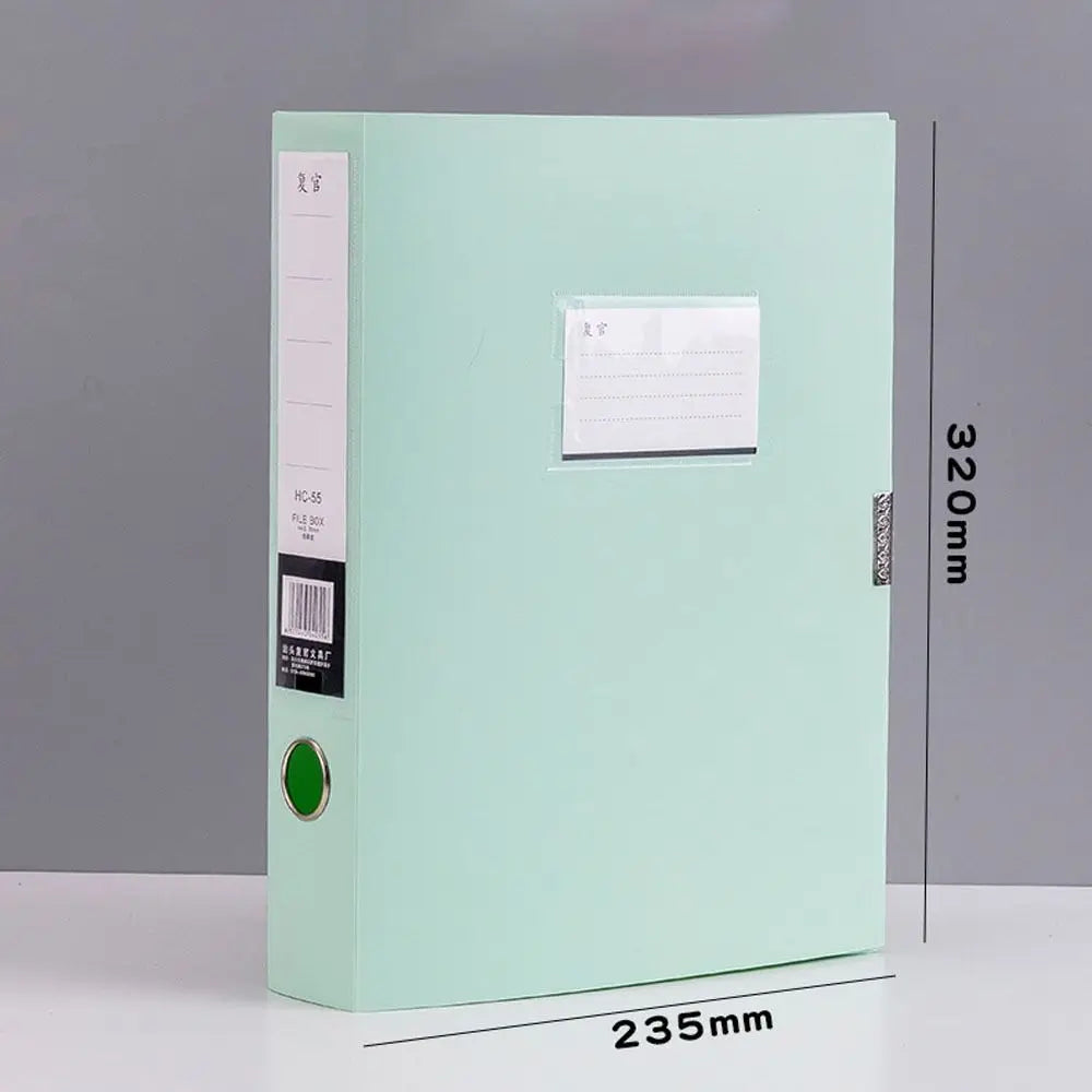 Boîte de Rangement Documents A4 – Grande Capacité, Bureau & École, 8 Coloris