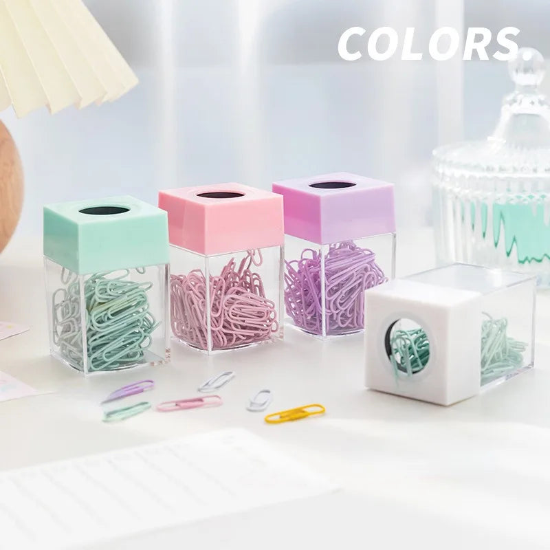 Porte-Trombones Magnétique avec 18 Trombones – Organiseur Bureau – 5 Coloris
