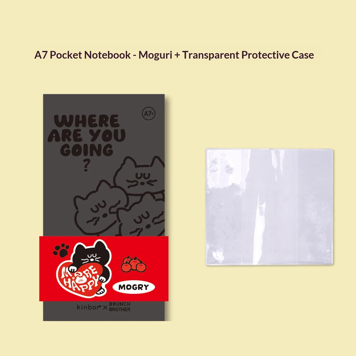 Carnet Pocket A7 Kinbor x Sanrio – Hello Kitty & BB Series, Quadrillé/Vierge, Journal Portable