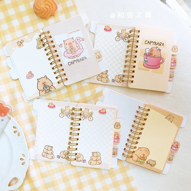 Bloc-notes Kawaii Capybara – Mémo Pad Esthétique, Papier Brouillon, Journal & Agenda