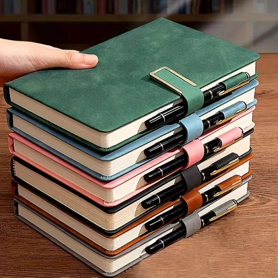 Carnet A5 Cuir Souple Rétro – 200 ou 360 Pages – Agenda Étudiants & Bureau – 7 Coloris