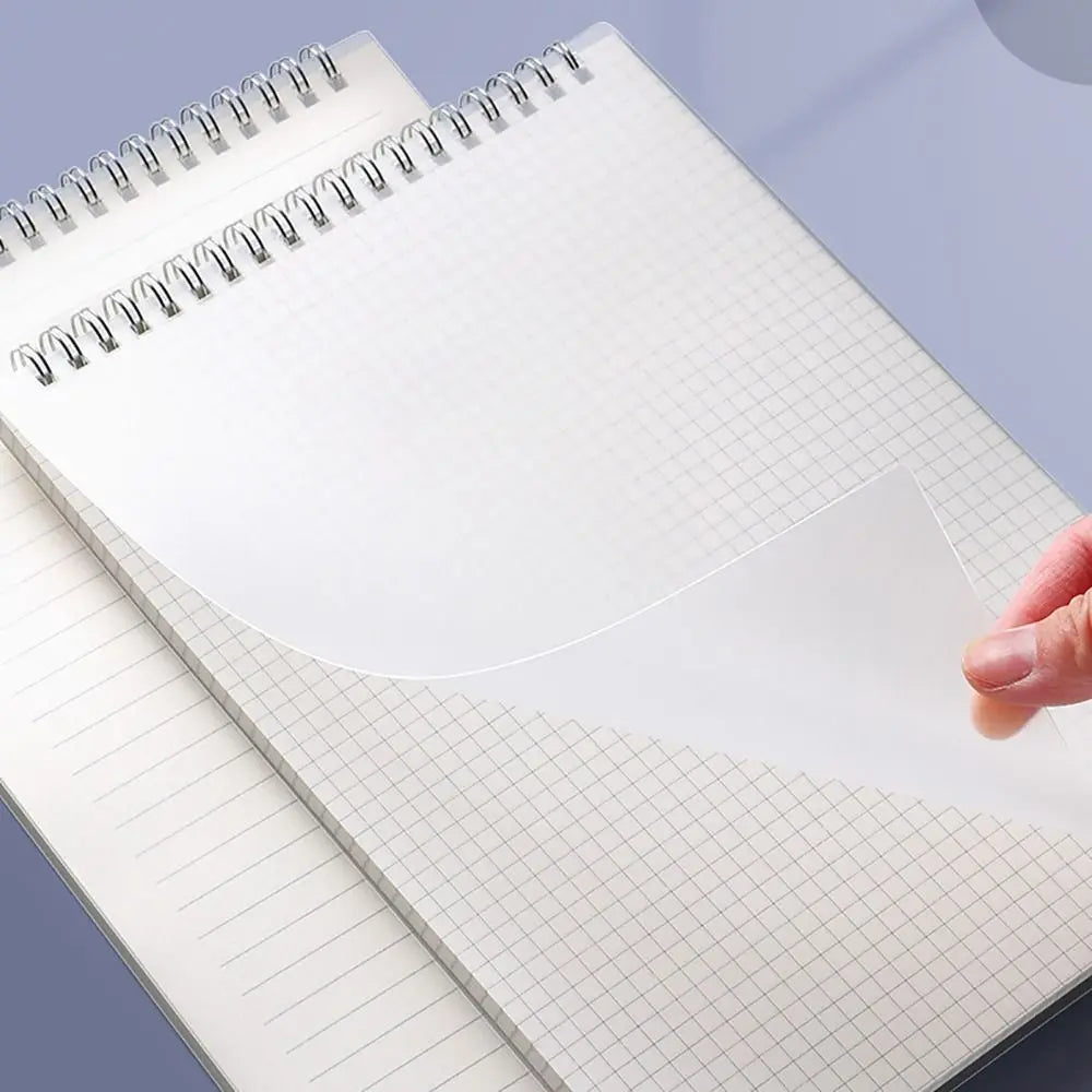 Cahier à Spirale Épaissi A4/A5/A6/B5 – Ligné, Quadrillé ou Vierge, Flip-Over