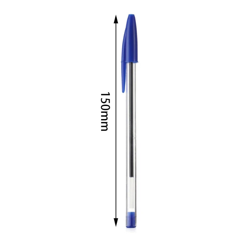Stylos Bille Confort 1,0 mm – Lot de 10 ou 15, Encre Noire/Bleue/Rouge, Écriture Fluide & Journal