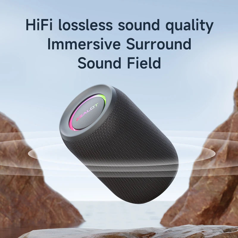 Enceinte Bluetooth Puissante Zealot S32 Pro – Basses, LED, Waterproof, Extérieur & Maison