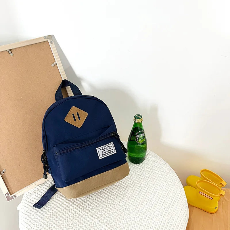 Sac à Dos Enfant École Primaire – Léger, Nylon, Fille & Garçon, Bleu ou Noir