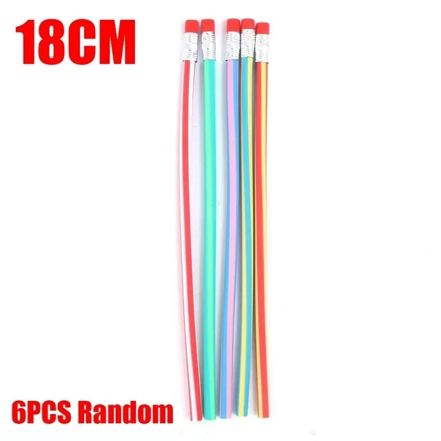 Crayons Flexibles Magiques – Incassables & Pliables – Lot de 1, 3 ou 6 – Taille S, M ou L