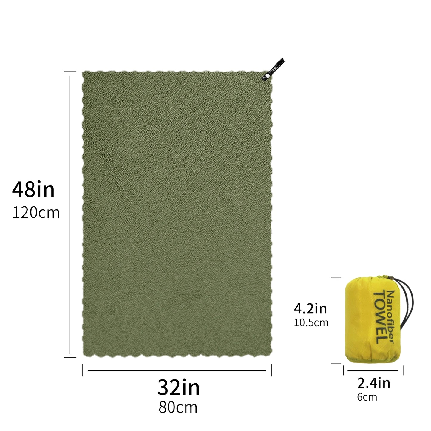 Serviette Microfibre Ronde – Séchage Rapide, Légère, Plage Running Voyage