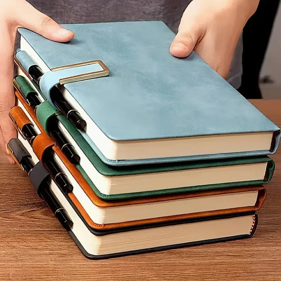Carnet A5 Cuir Souple Rétro – 200 ou 360 Pages – Agenda Étudiants & Bureau – 7 Coloris