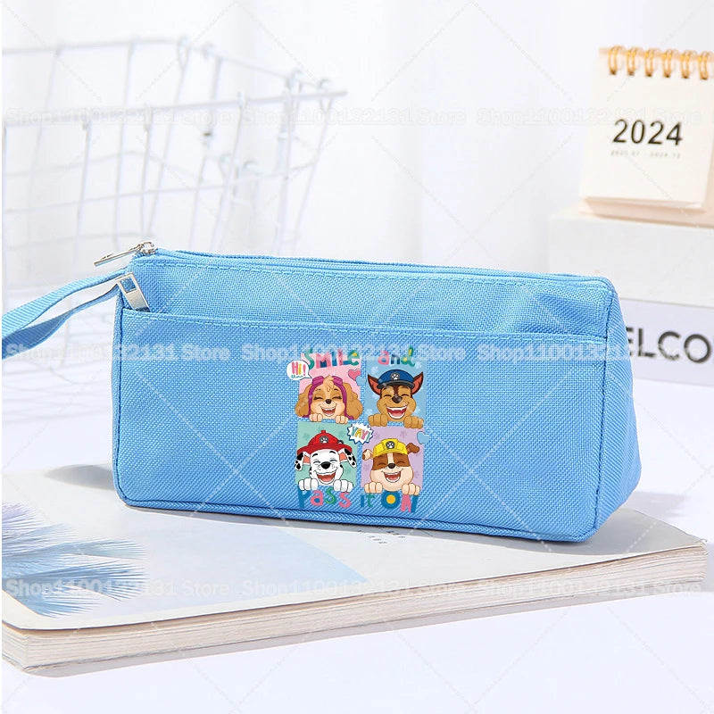 Trousse à Crayons Pat’ Patrouille Grande Capacité – Tissu Oxford – Cadeau Élève