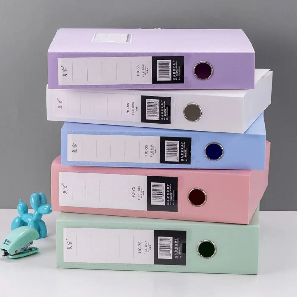 Boîte de Rangement Documents A4 – Grande Capacité, Bureau & École, 8 Coloris