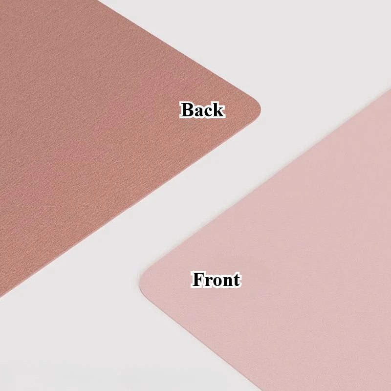 Tapis de Bureau en Cuir PU – Imperméable & Antidérapant – 5 Coloris – 2 Tailles