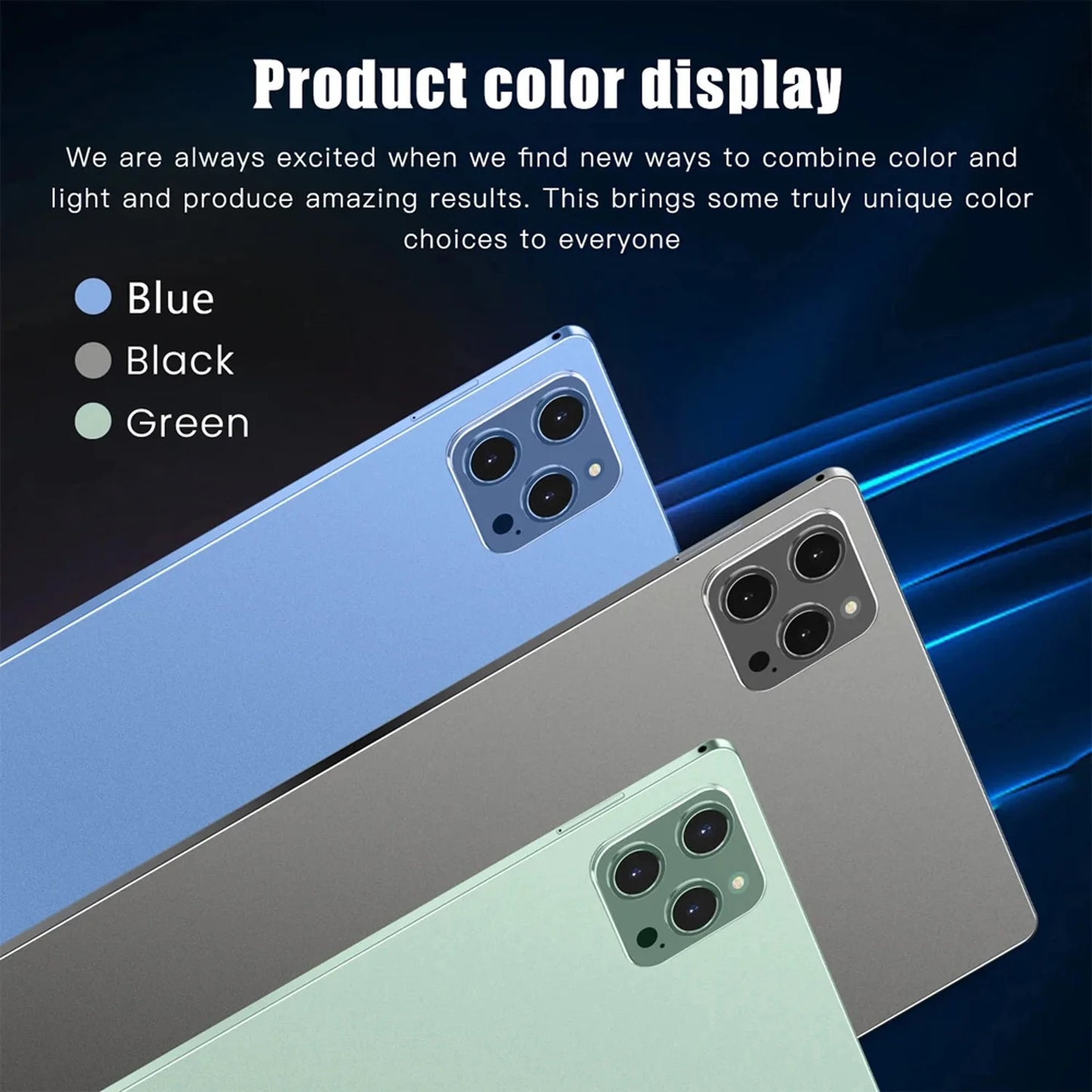 Tablette Android 10,1" – Octa-Core, 4Go RAM + 64Go, Batterie 6000mAh, Google Play, Double SIM 3G