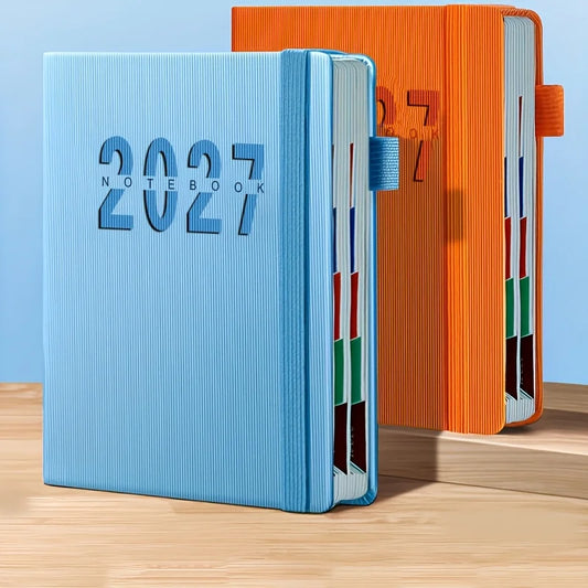 Journal d’Autodiscipline 365 Jours – Agenda Gestion du Temps – 2026 ou 2027 – 5 Coloris
