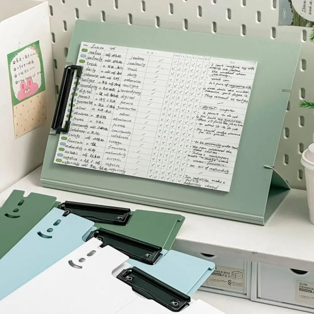 Clipboard A4 Pliant avec Support – Porte-Documents Portable, 6 Couleurs