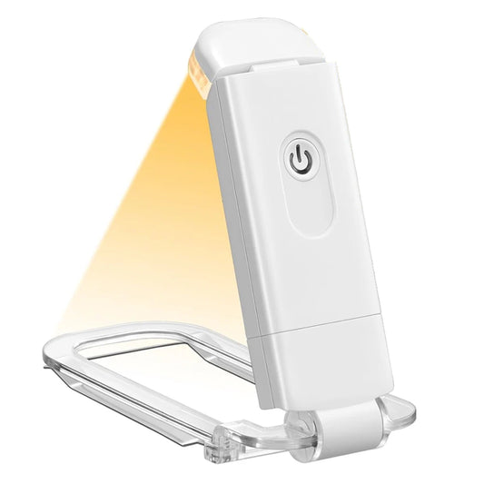 Liseuse LED Rechargeable Pliable avec Clip – Lumière Douce, Protection des Yeux