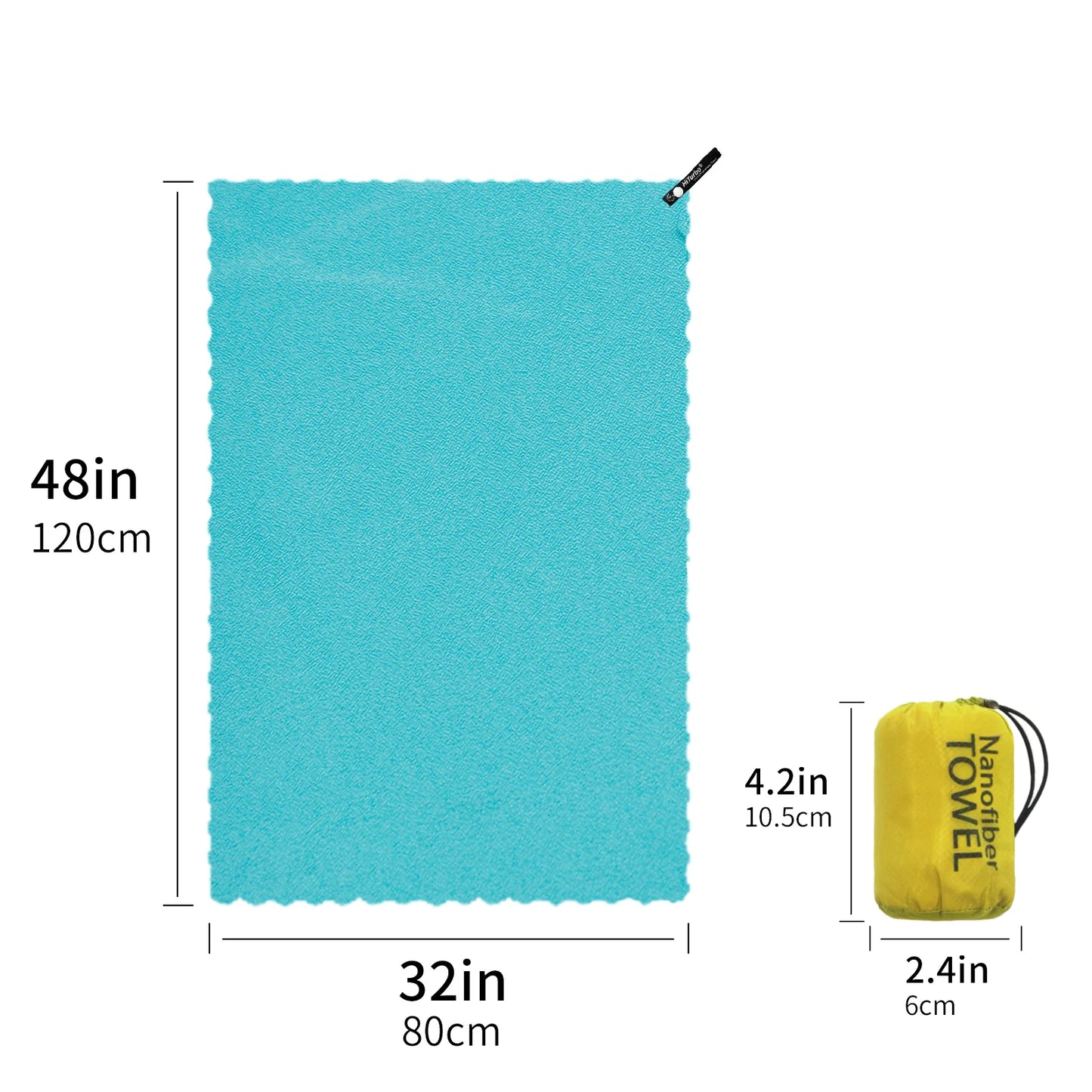 Serviette Microfibre Ronde – Séchage Rapide, Légère, Plage Running Voyage