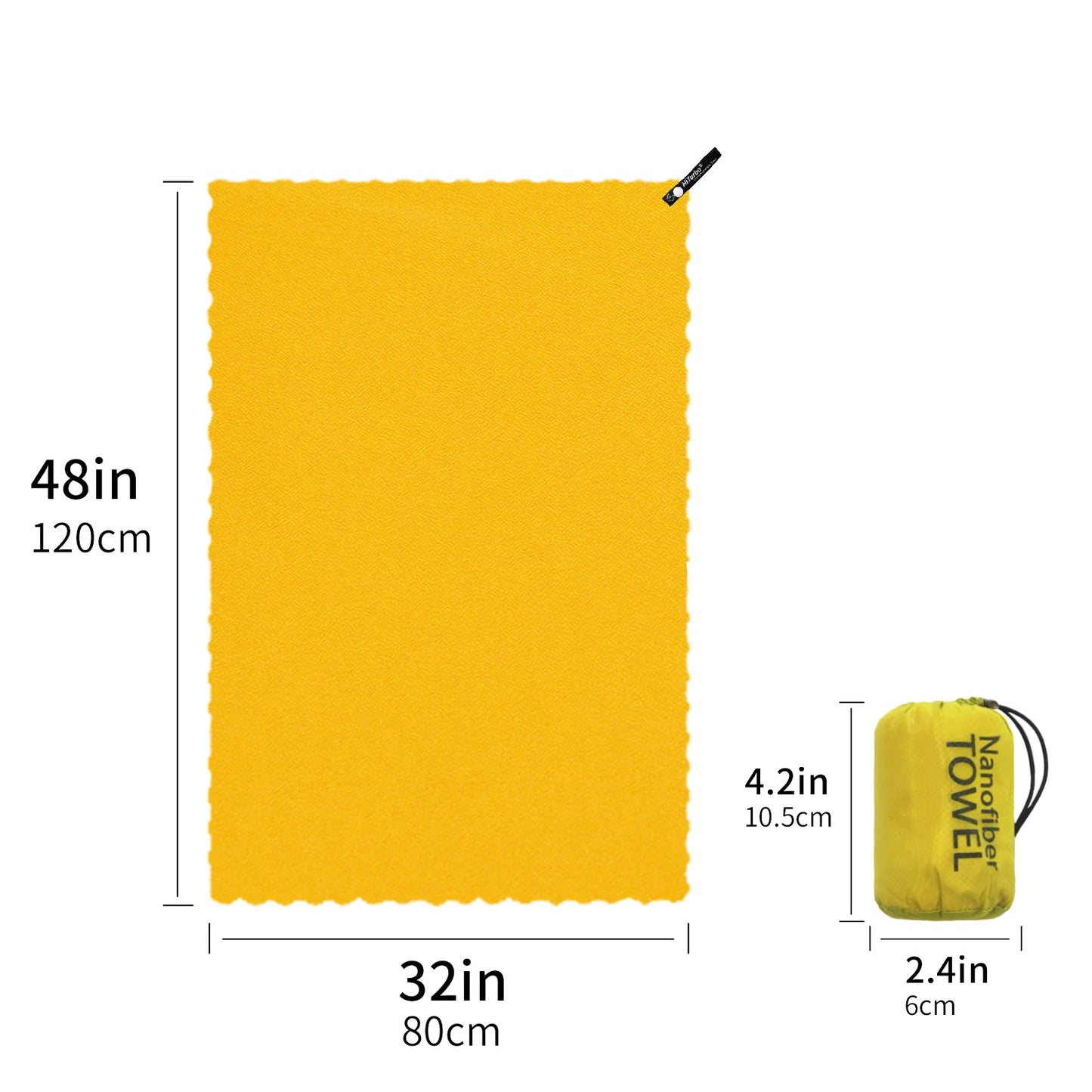 Serviette Microfibre Ronde – Séchage Rapide, Légère, Plage Running Voyage
