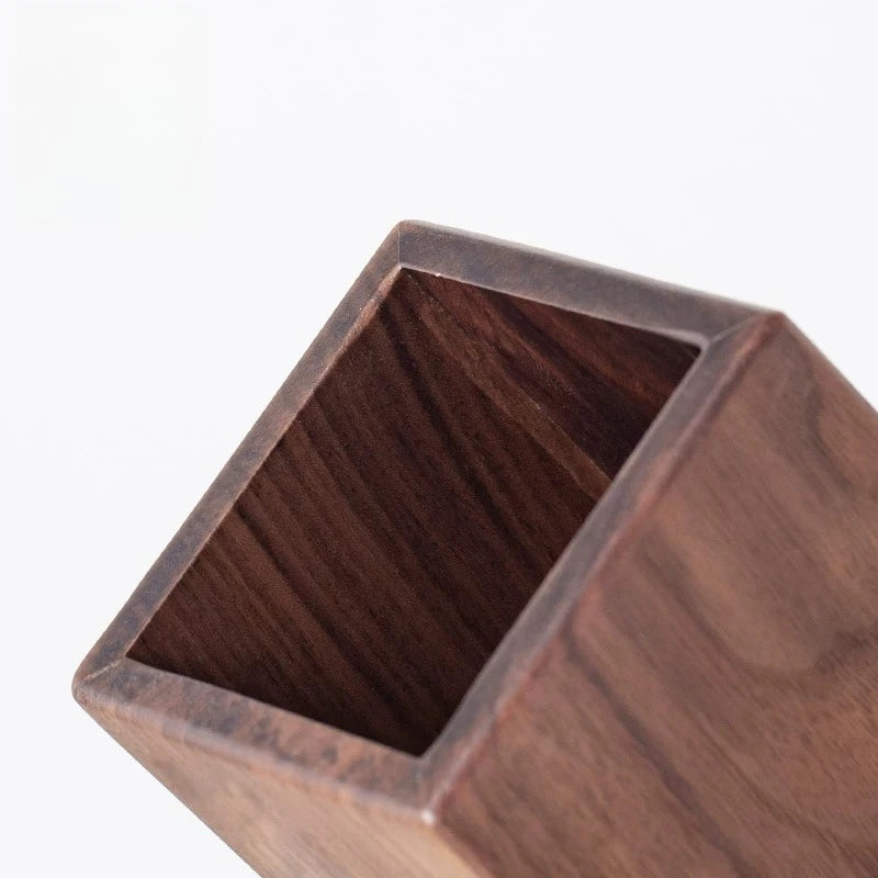 Porte-Stylo en Bois Massif Sculpté – Organiseur Bureau Style Chinois, 6 Modèles