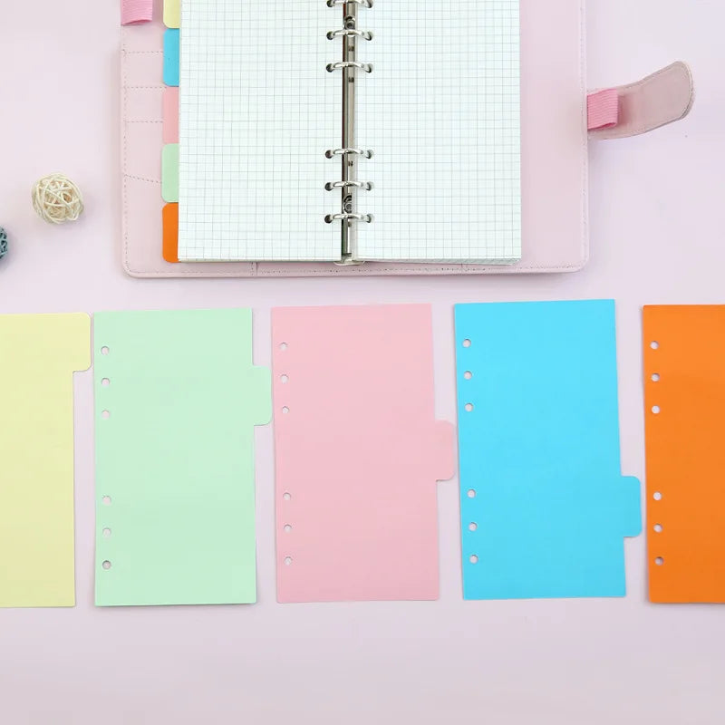 Intercalaires pour Feuilles Mobiles – Formats A4, A5, A6, A7, B5, M5 – Classeur & Agenda