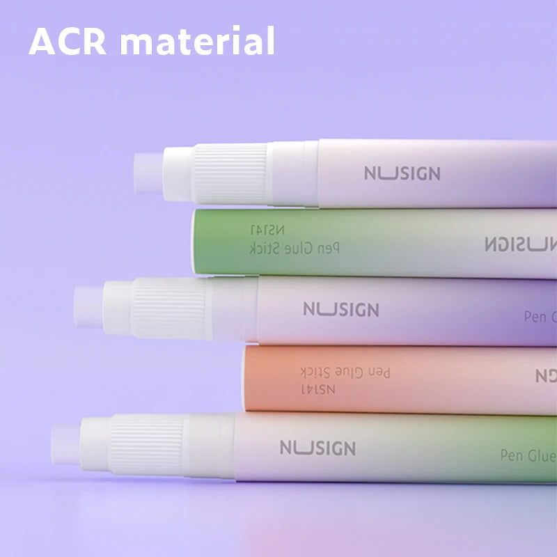 Stylo Colle NUSIGN – Fort Adhésif, Haute Viscosité, Coloris Tendance, École & Bureau